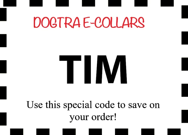 Dogtra training coupon for Tim Phillips