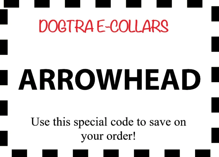 Arrowhead Labradoodles Dogtra e-collar coupon.