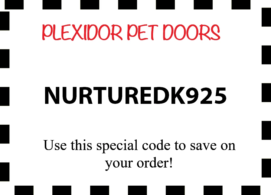 Nurtured K9 Plexidor coupon.
