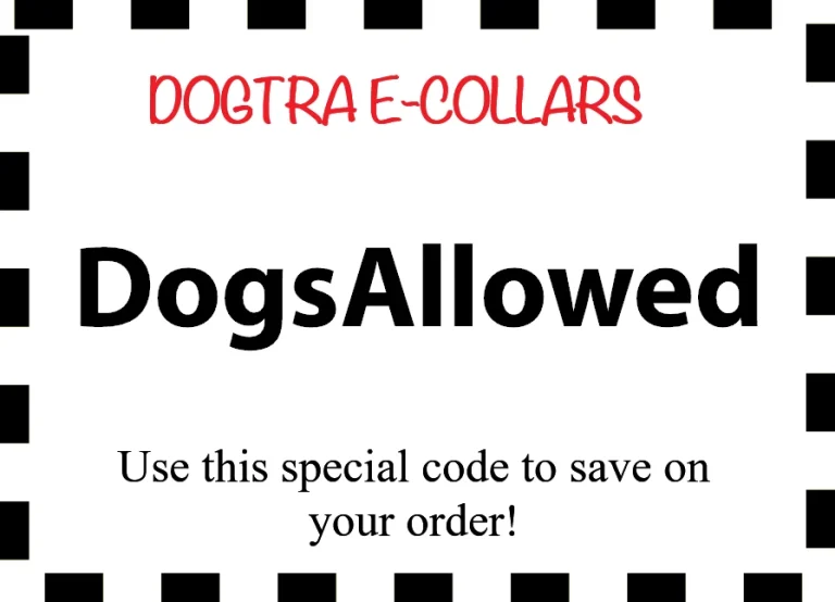 Dogs Allowed Dogtra e-collar coupon