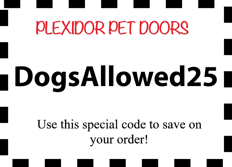 Dogs Allowed Plexidor Dog Door coupon