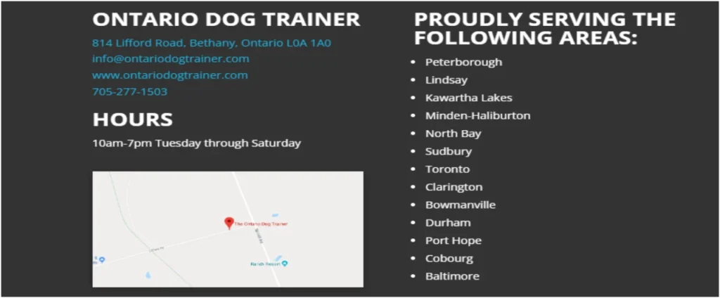 Ontario Dog Trainer